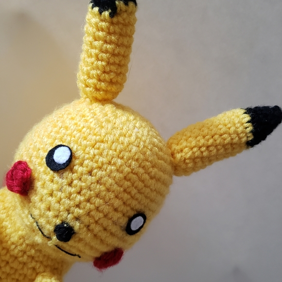 Hand Made Pikachu INSPIRED Amigurumi - Picture 8 of 8